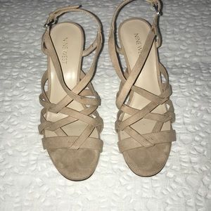 Nine West nude heels